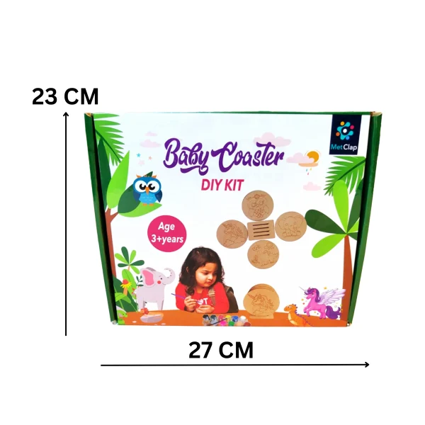 DIY Baby Coaster Kit – Customizable and Creative Coaster Craft for Kids | Fun and Educational Art Project