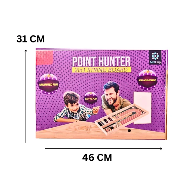 Metclap Point Hunter 2-in-1 String Board - Best Board Game - Image 3