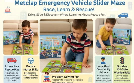 Metclap -Emergency Vehicle Maze Toy - Aplus 3