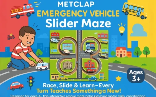 Metclap -Emergency Vehicle Maze Toy - Aplus 4