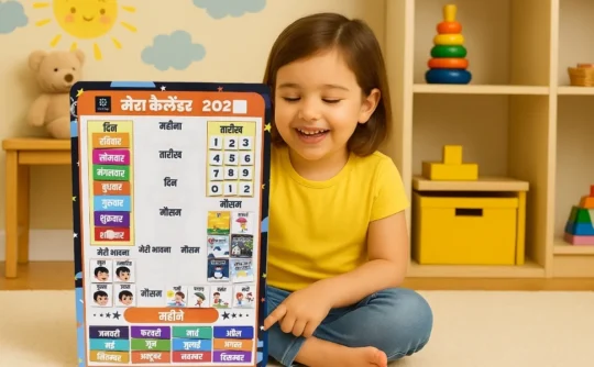 Metclap - Hindi Home Calendar -  A plus 1