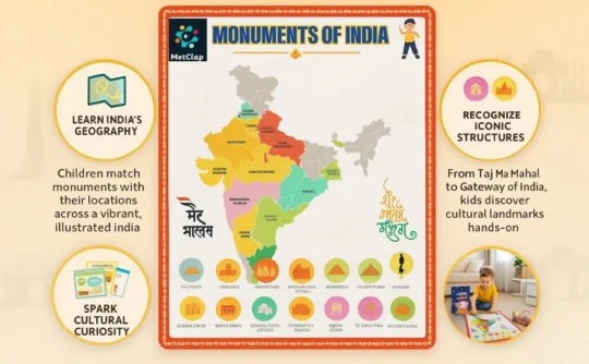 Metclap - Monuments of India - A plus 3
