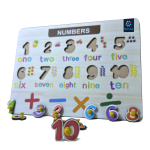 Numerical Wooden Tray: Educational Counting and Sorting Tool for Kids