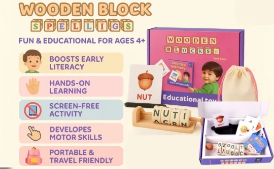 Metclap - Wooden Block Spellings - Aplus 2