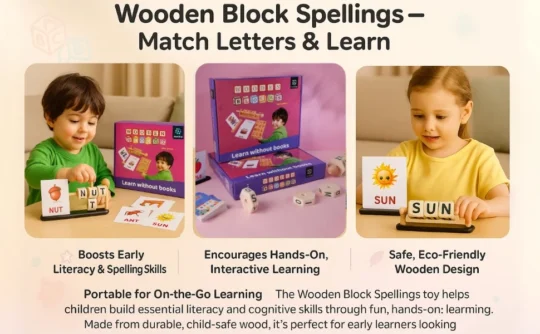 Metclap - Wooden Block Spellings - Aplus 3