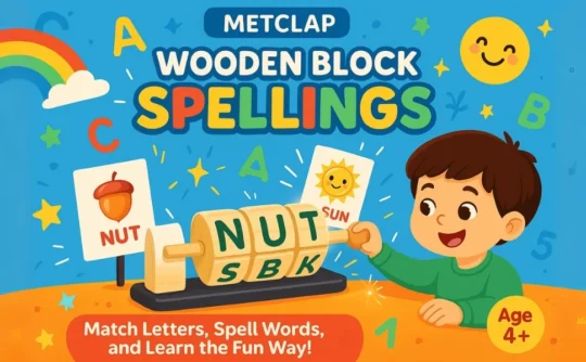 Metclap - Wooden Block Spellings - Aplus 4