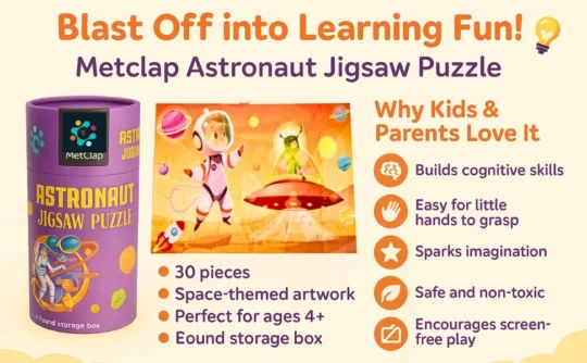 Metclap - Astronaut Jigsaw Puzzle - Aplus 2