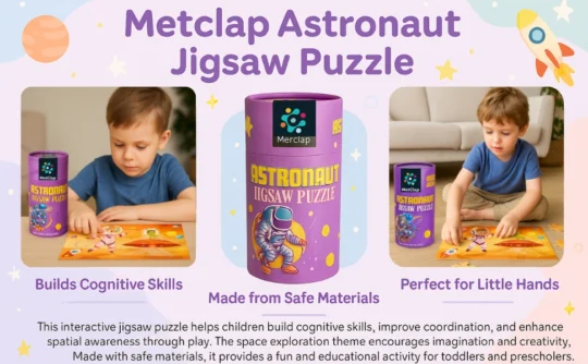 Metclap - Astronaut Jigsaw Puzzle - Aplus 3