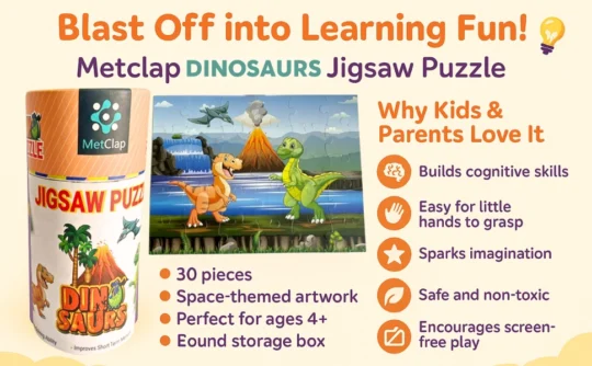 Metclap - Dinosaurs Jigsaw Puzzle - Aplus 2