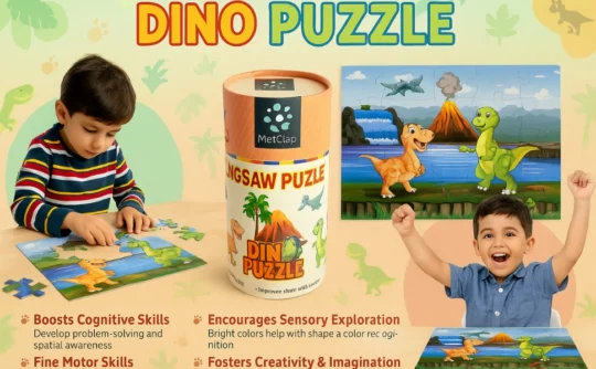 Metclap - Dinosaurs Jigsaw Puzzle - Aplus 3