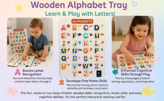 Metclap - Wooden Alphabet Tray - Aplus 3