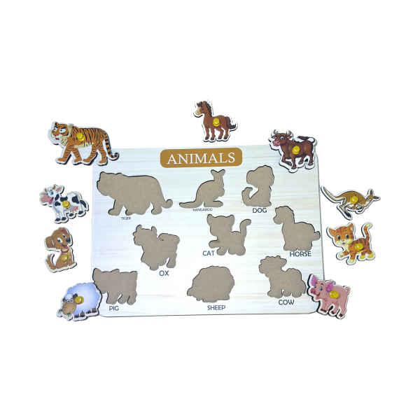 Animal Educational Tray - Early Childhood Education for Kids