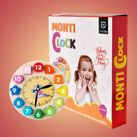 Metclap Monti Clock – Educational Skill Development Toy for Kids