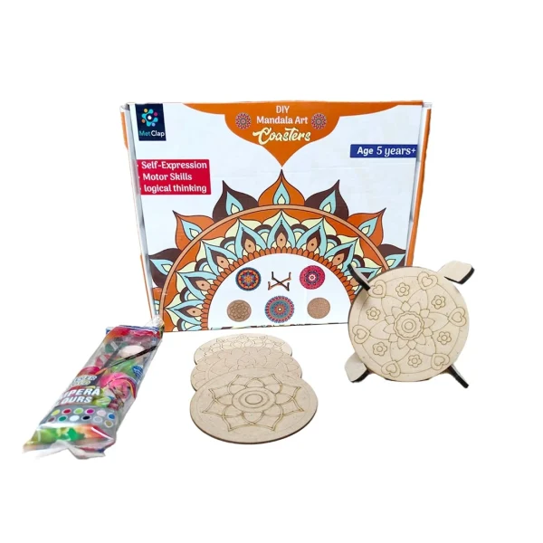 DIY Mandala Art Coasters for Kids – Unleash Creativity & Develop Motor Skills