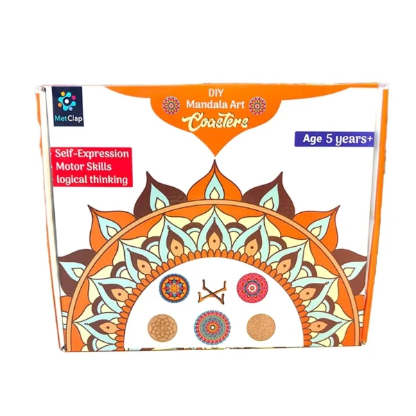DIY Mandala Art Coasters for Kids – Unleash Creativity & Develop Motor Skills