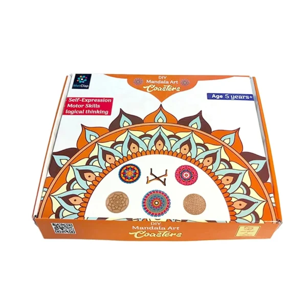 DIY Mandala Art Coasters for Kids – Unleash Creativity & Develop Motor Skills