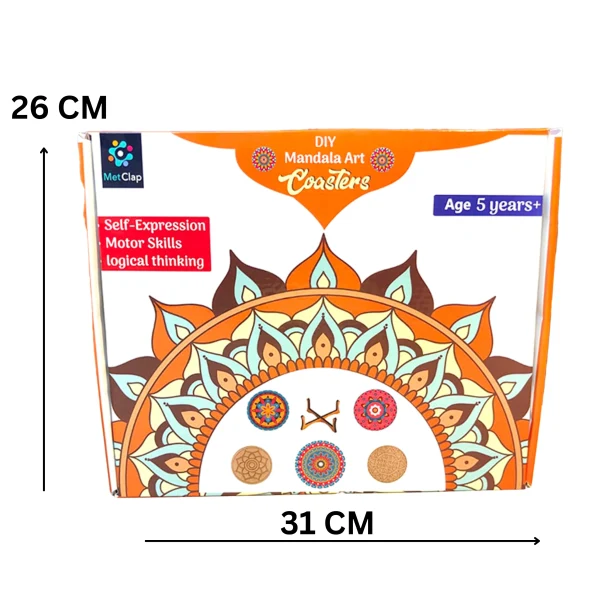 DIY Mandala Art Coasters for Kids – Unleash Creativity & Develop Motor Skills