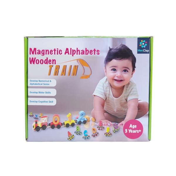 Metclap Magnetic Alphabets Train - Educational Toy