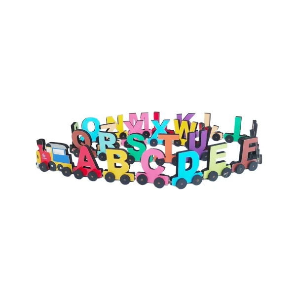 "Metclap Alphabets Wooden Train – The #1 Wooden Toy to Ignite Creativity & Master the ABCs!"