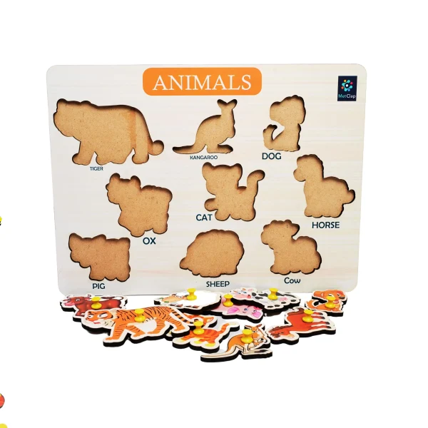Animal Educational Tray - Early Childhood Education for Kids