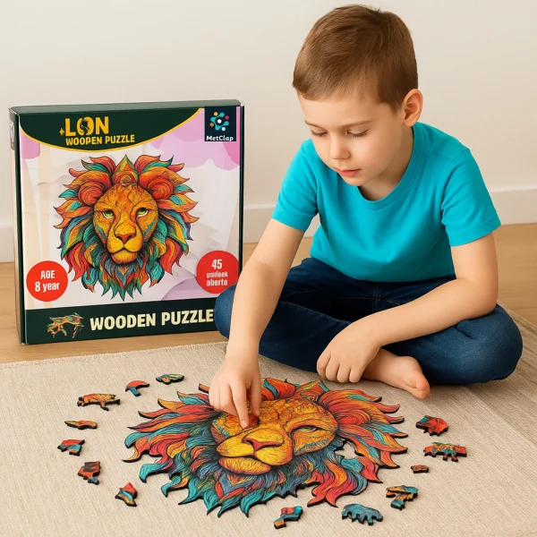 Baby Lion Puzzle Magical - Metclap jigsaw puzzles