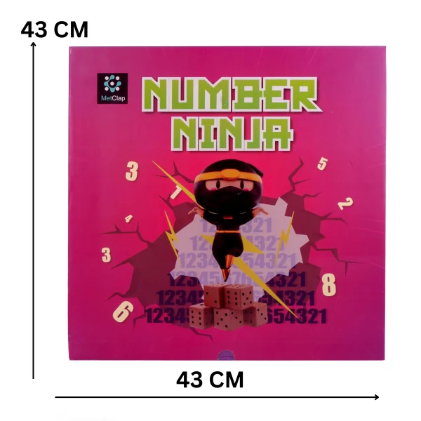 MetClap Number Ninja Wooden Math Board Game