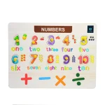 Numerical Wooden Tray: Educational Counting and Sorting Tool for Kids