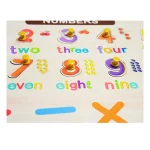 Numerical Wooden Tray: Educational Counting and Sorting Tool for Kids