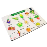ULTIMATE Vegetable Educational Tray - PREMIUM Wooden Learning Board | EXTRAORDINARY Development Tool for Kids
