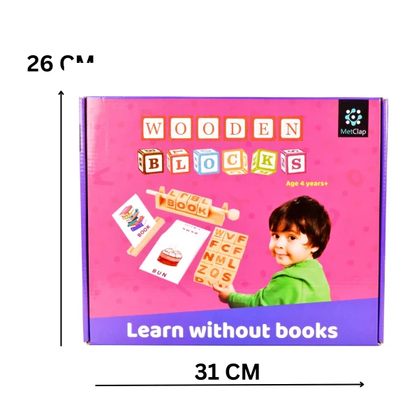 Metclap Wooden Block - Numbers Age 4 Years