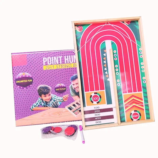 Metclap Point Hunter 2-in-1 String Board - Best Board Game