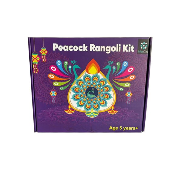 DIY Peacock Rangoli Kit - Create Stunning Rangoli Designs