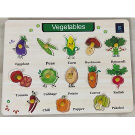 VEGETABLE EDUCATIONAL TRAY - Metclap