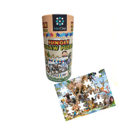 Metclap Jungle Jigsaw Puzzle- 30 Pcs inside Round Box