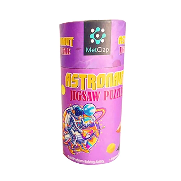 Metclap Astronaut Jigsaw Puzzle - 30 Pcs inside Round Box