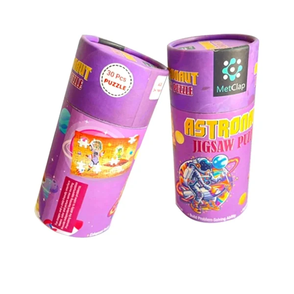 Metclap Astronaut Jigsaw Puzzle - 30 Pcs inside Round Box