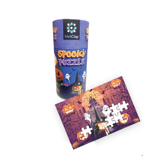 Metclap Spooky Jigsaw Puzzle - 30 Pcs inside Round Box