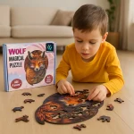 Baby Wolf Puzzle Magical – Metclap Jigsaw Puzzles for Kids & Adults | Fun & Educational