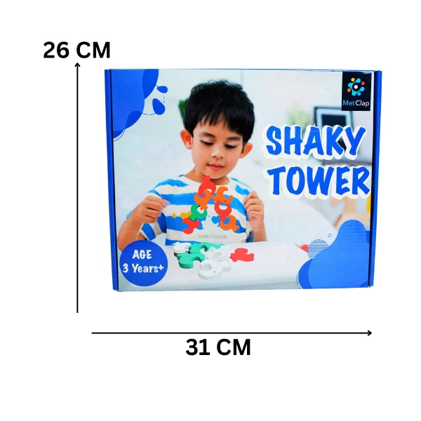 Metclap Shaky Tower - The Ultimate Focus-Building Wobble Challenge to Boost Kids’ Concentration & Creativity