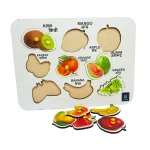 Best Educational Fruits Tray Toy – Fun Learning Knob Puzzle for Smart Kids