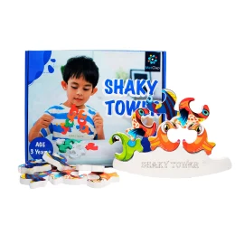 Metclap Shaky Tower - The Ultimate Focus-Building Wobble Challenge to Boost Kids’ Concentration & Creativity