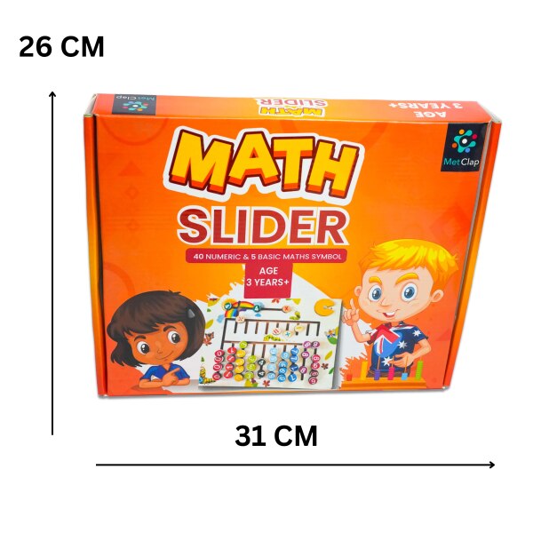 Metclap Maths Slider – Ultimate Adjustable Math Skills Slider for Children