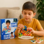 Metclap Shaky Tower - The Ultimate Focus-Building Wobble Challenge to Boost Kids’ Concentration & Creativity