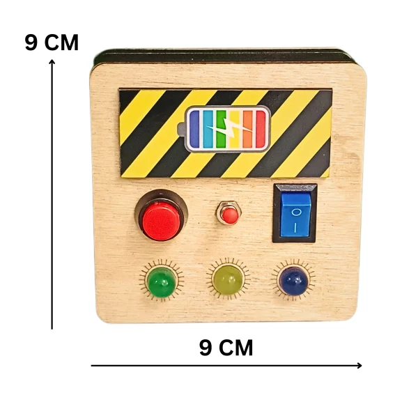 Basic LED Busy Board for Toddlers - Safe, Interactive and Ultimate Toy For Kids