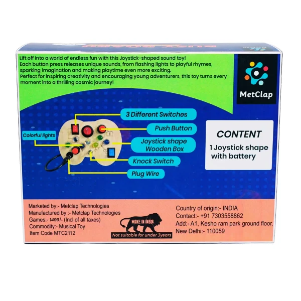 Interactive Joystick Busy Board for Toddlers – Screen-Free Fun And Ultimate Busy Board