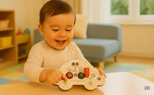 Metclap - Car Shaped Busy Board for Toddlers - Aplus 1