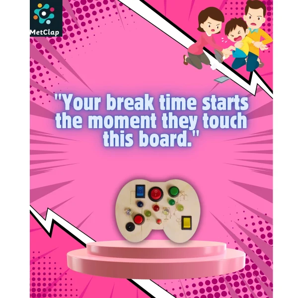Interactive Joystick Busy Board for Toddlers – Screen-Free Fun And Ultimate Busy Board