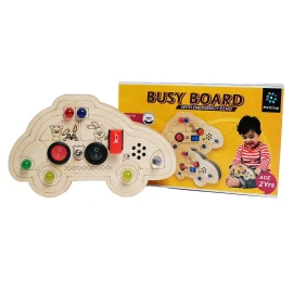 Car Shaped Busy Board for Toddlers
