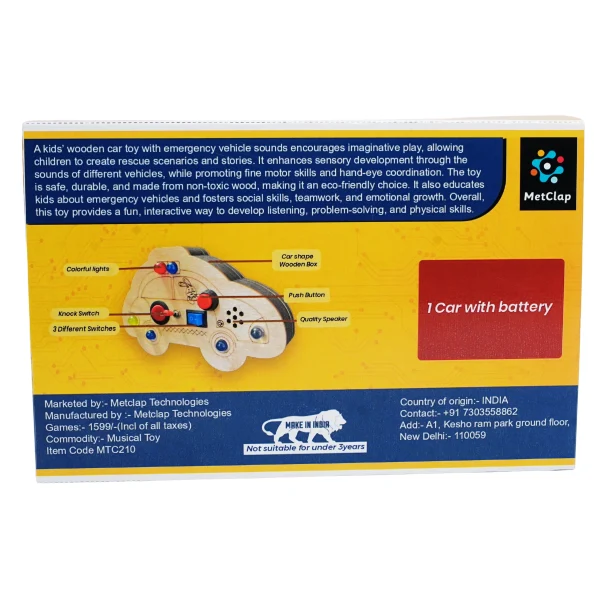 Car Shaped Busy Board for Toddlers – Screen-Free Fun & Learning Adventure, Best Car-Shape Busy Board