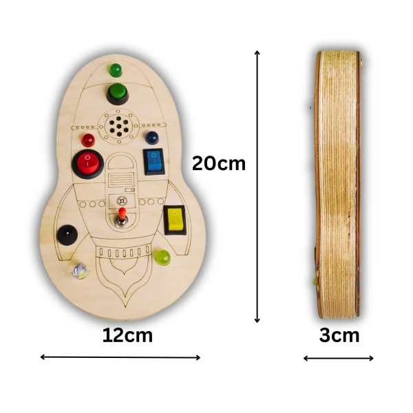 Rocket-Shaped Busy Board for Toddlers – Spark Creativity & Fun, Best Rocket-Shaped Busy Board